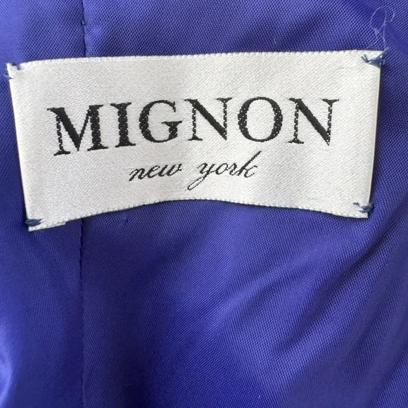 Vintage Mignon Deep Blue Strapless Gown - Picture 9 of 10